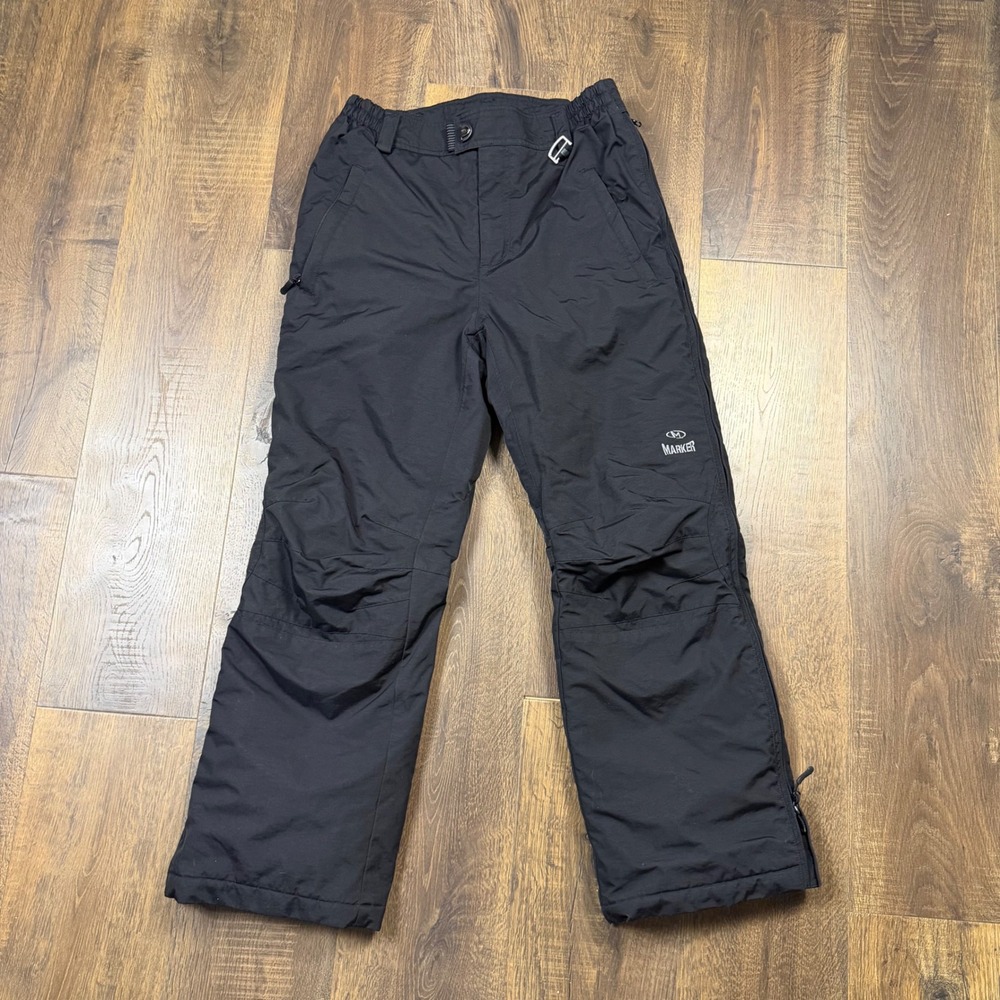 Marker Ski Pants Mens Medium Black Excellent Insulated Snowboard D-5204S-YNG